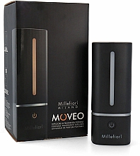 Парфумерія, косметика Аромадифузор, чорний - Millefiori Milano Moveo Portable Fragrance Diffuser Black