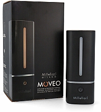 Духи, Парфюмерия, косметика Аромадиффузор, черный - Millefiori Milano Moveo Portable Fragrance Diffuser Black