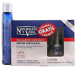 Парфумерія, косметика Набір - Naturaleza y Vida Anti-Hairloss Set (h/ser/7*12ml + shampoo/100ml)