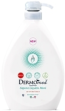 Крем-мило "Для дезінфікції" - Dermomed Sanitizing Liquid Soap — фото N1