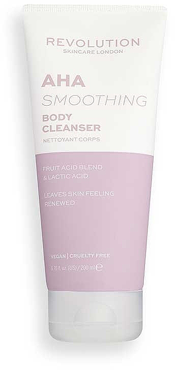 Очищувальний гель для душу з АНА - Revolution Skincare Body AHA Smoothing Body Cleanser — фото N1