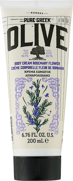 Крем для тіла "Розмарин" - Korres Pure Greek Olive Body Cream Rosemary Flower — фото N1