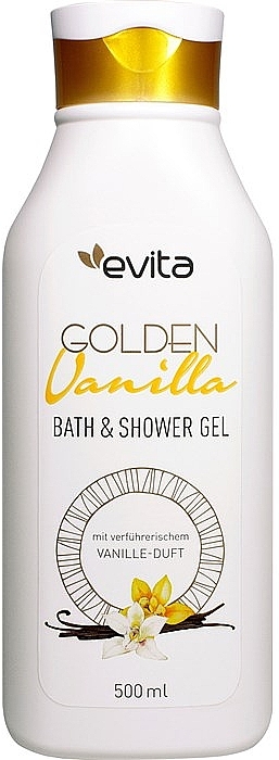 Гель для душа "Золотая ваниль" - Evita Golden Vanilla Bath & Shower Gel — фото N1