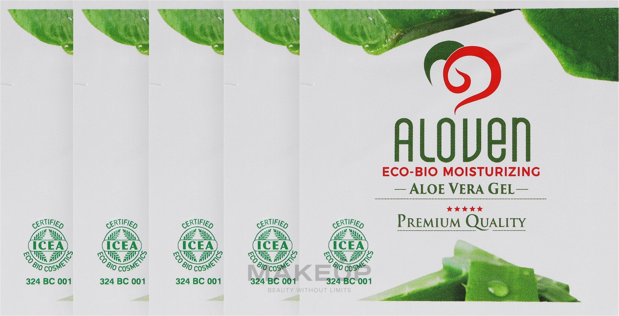 Органічний гель для зволоження, заспокоєння та відновлення шкіри - Naxos Aloven Aloe Vera — фото 5x2ml