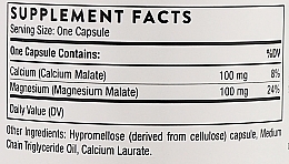 Дієтична добавка "Кальцій та магній малат", капсули - Thorne Research Calcium-Magnesium Malate — фото N3