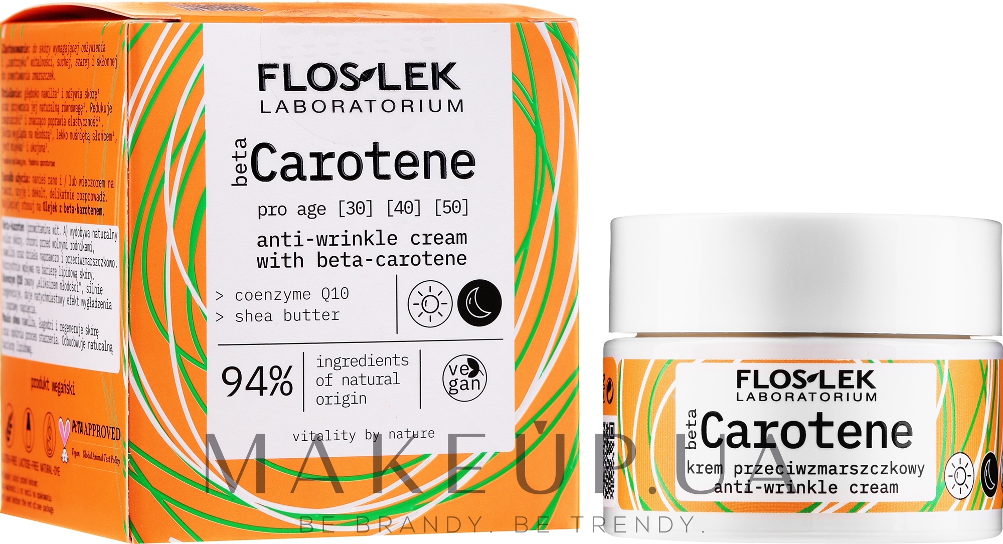 Крем проти зморщок з бета-каротином - Floslek Beta Carotene Cream — фото 50ml