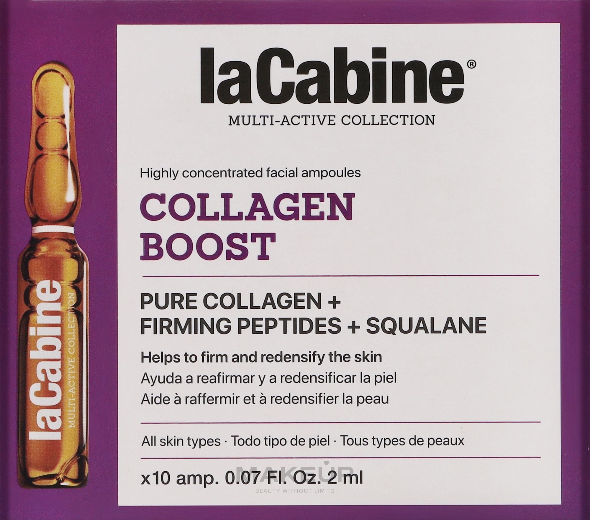 Ампулы для лица с коллагеном - La Cabine Collagen Boost Ampoules — фото 10x2ml