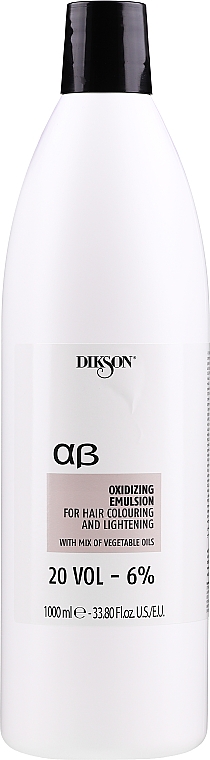 Окислитель 6% - Dikson ArgaBeta Professional Oxidizing Emulsion
