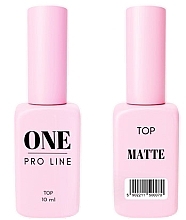 Матовий топ для гель-лаку - One Pro Line Top Matte — фото N1
