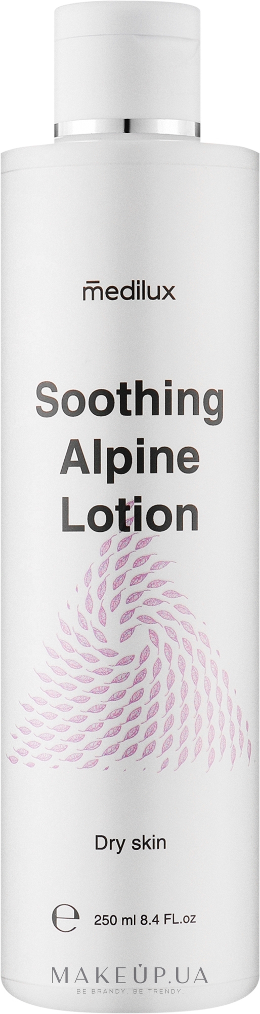 Тонік для сухої та чутливої шкіри - Medilux Soothing Alpine Lotion — фото 250ml