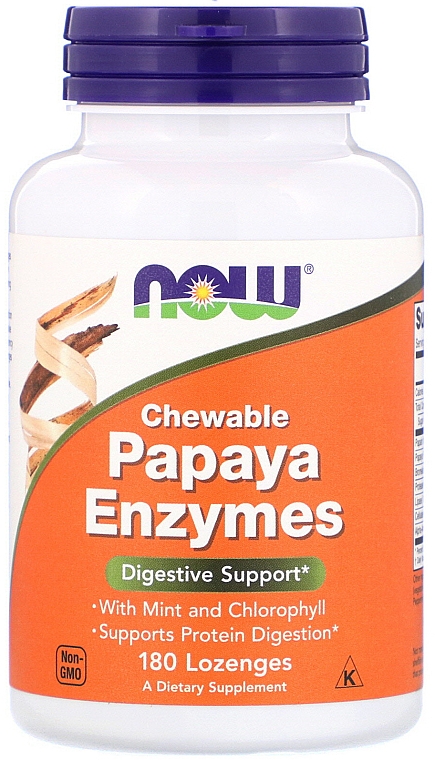 Капсулы "Ферменты папайи" - Now Foods Chewable Papaya Enzymes — фото N1