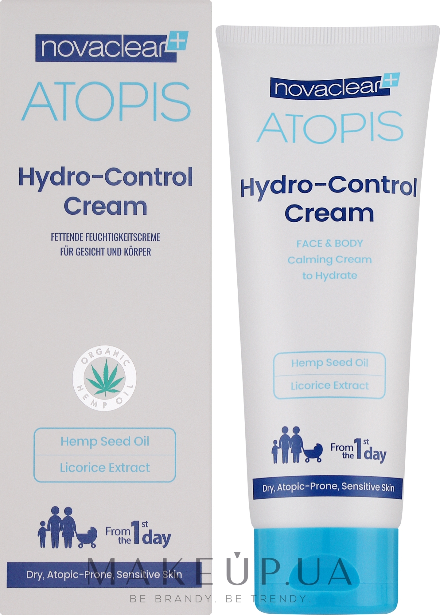 Зволожувальний крем для обличчя і тіла  - Novaclear Atopis Hydro-Control Cream — фото 100ml