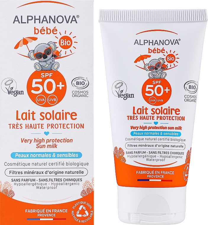 Солнцезащитный крем для детей и младенцев - Alphanova Bebe Sun SPF 50+ — фото N2