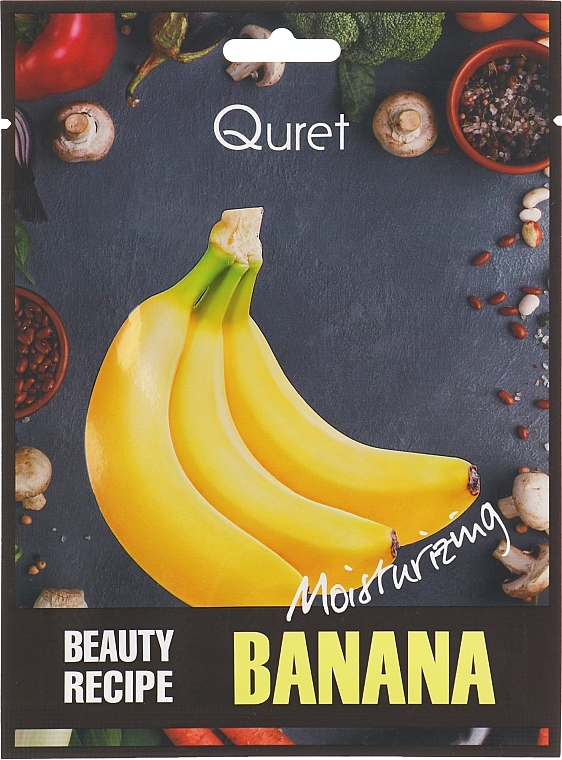 Маска увлажняющая - Quret Beauty Recipe Mask Banana Moisturizing — фото N1