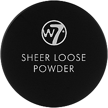Рассыпчатая пудра для лица - W7 Sheer Loose Powder — фото N2