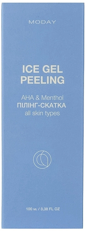 Отшелушивающая пилинг-скатка для лица на основе AHA кислот и ментола - MODAY Ice Gel Peeling — фото N7