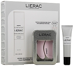 Парфумерія, косметика Набір - Lierac Diopti (eye/gel/15ml + eye/patch/2pcs)