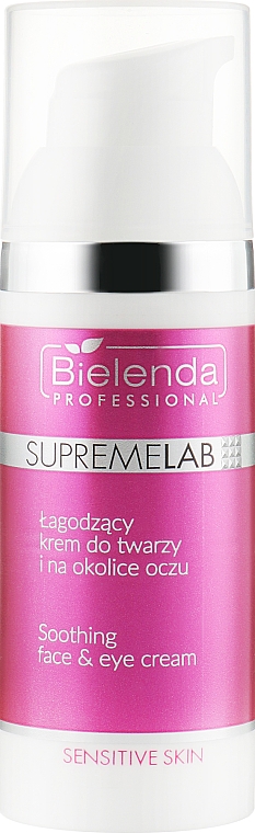 Успокаивающий крем для лица и кожи вокруг глаз - Bielenda Professional Supremelab — фото N1