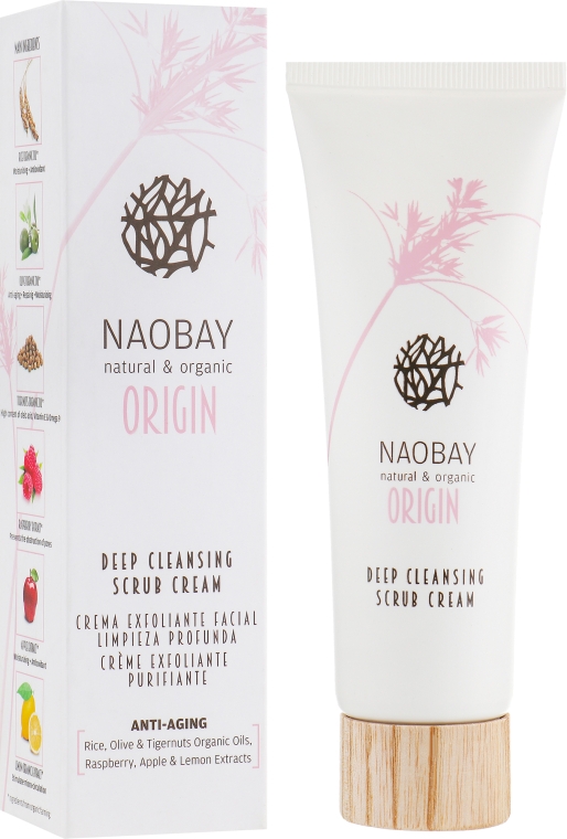 Скраб-крем для глибокого очищення - Naobay Origin Deep Cleansing Scrub Cream — фото N1