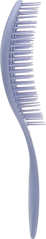 Щетка для волос массажная, скелетон "Flexi", овальная, 24 см, серо-голубая - Titania — фото N2