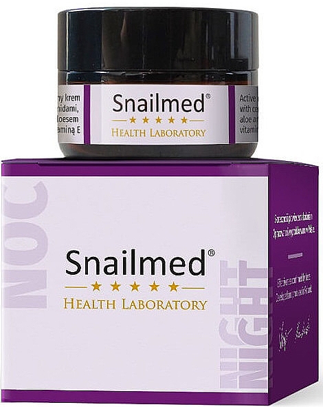 Зволожувальний і регенерувальний нічний крем для обличчя - Snailmed Health Laboratory — фото N1