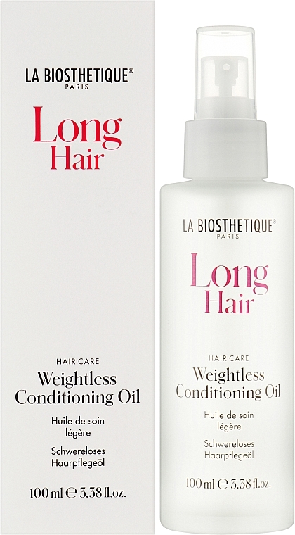 Невагома кондиціонувальна олія для волосся - La Biosthetique Long Hair Weightless Conditioning Oil — фото N2