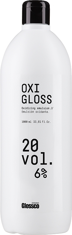 Окислювач для волосся - Glossco Color Oxigloss 20 Vol — фото N3