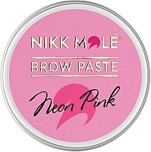 Паста для брів - Nikk Mole Neon Pink Brow Paste — фото N2