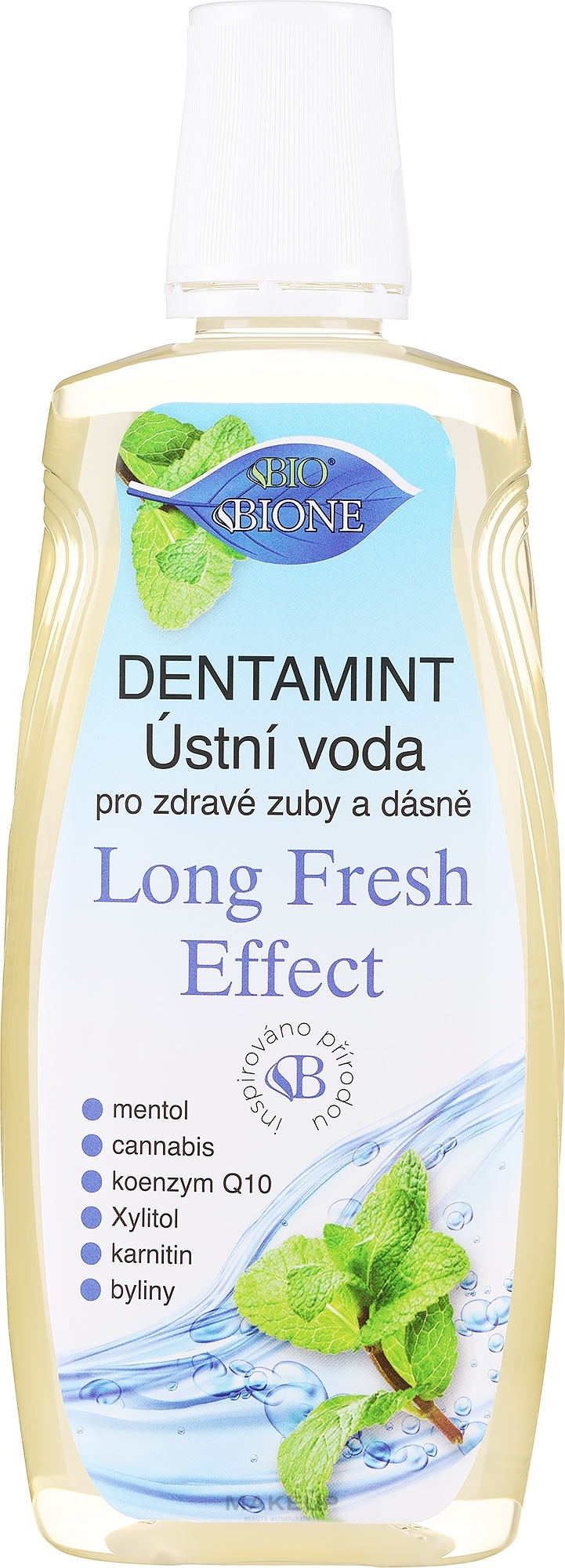 Ополаскиватель для полости рта - Bione Cosmetics Dentamint Mouthwash Long Fresh Effect Menthol — фото 500ml