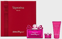 Духи, Парфюмерия, косметика Salvatore Ferragamo Signorina Ribelle - Набор (edp/100ml + edp/5ml + b/lot/50ml)