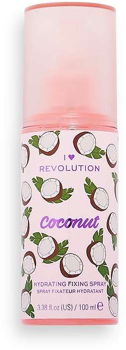 Спрей для фіксації макіяжу - I Heart Revolution Fixing Spray Coconut — фото N1