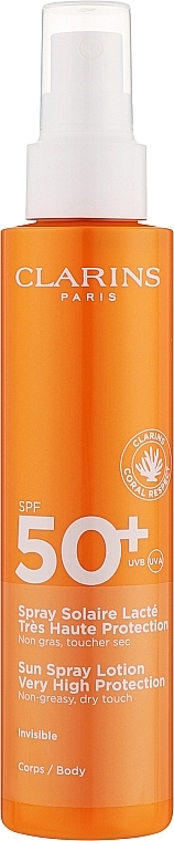 Солнцезащитный лосьон для тела - Clarins Sun Spray Lotion Very High Protection SPF 50 — фото N1