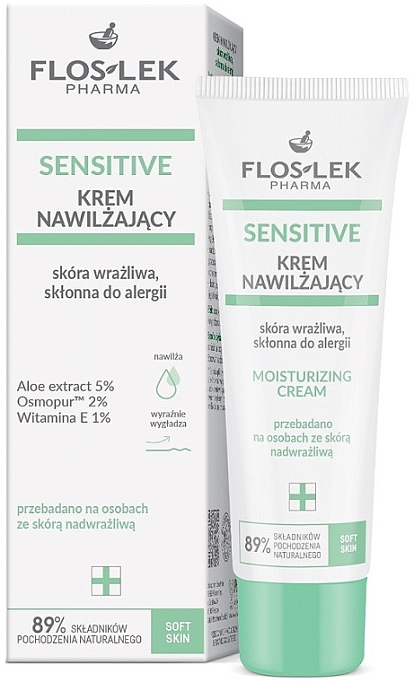 Зволожувальний крем для чутливої шкіри - Floslek Sensitive Moisturising Cream — фото N1