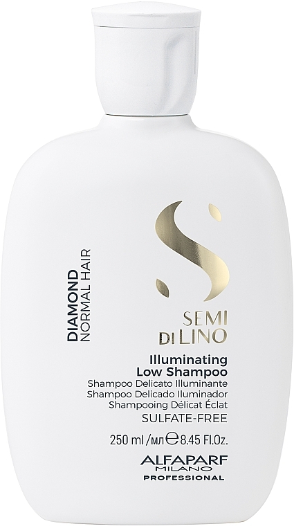Шампунь для волос с микрокристаллами - AlfaParf Semi Di Lino Diamond Illuminating Low Shampoo — фото N1