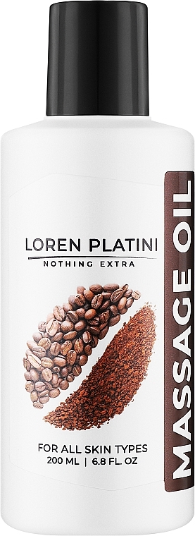Массажное масло "Кофе" - Loren Platini Massage Oil — фото N2