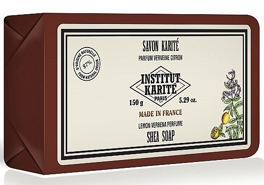 Мило "Лимонна вербена" - Institut Karite Lemon Verbena Vintage Shea Soap — фото N1