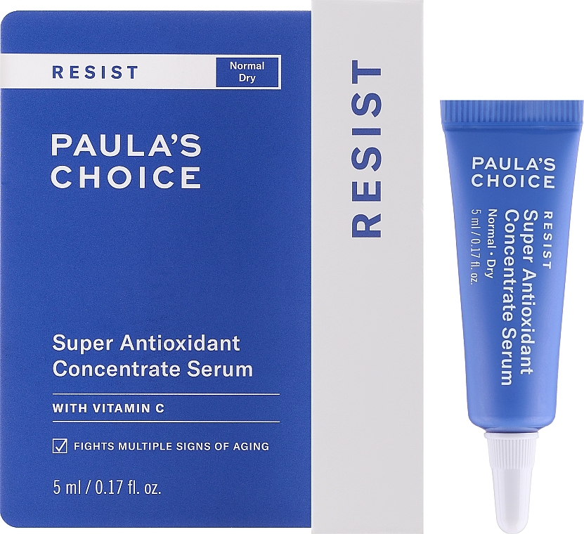 Антиоксидантна сироватка з вітаміном С для обличчя - Paula's Choice Resist Anti-Aging Super Antioxidant Concentrate Serum Travel Size — фото N2