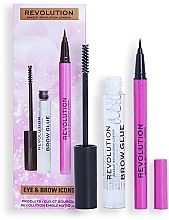 Духи, Парфюмерия, косметика Набор, 2 продукта - Makeup Revolution Eye & Brow Icons Gift Set