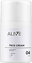 Крем для всіх типів шкіри для ранкового використання з антиооксидантом Q10 - ALIVE Cosmetics Face Cream 04 — фото N1