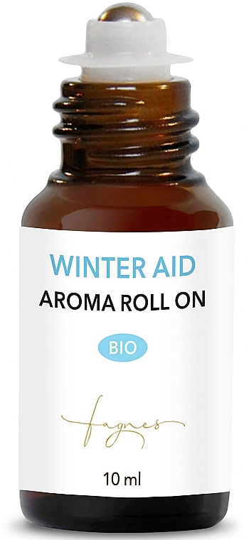 Суміш ефірних олій від застуди, роликова - Fagnes Aromatherapy Bio Winter Aid Aroma Roll On — фото N2
