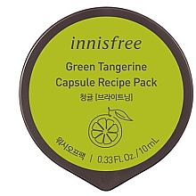 Духи, Парфюмерия, косметика Капсульная маска для лица - Innisfree Capsule Recipe Pack Green Tangerine