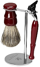 Духи, Парфюмерия, косметика Набор для бритья - Acca Kappa Vintage Shaving Set Red (razor/1pc + brush/1pc + stand/1pc)