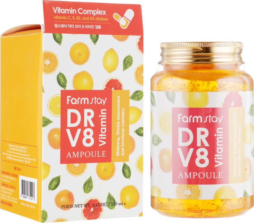 Ампульна сироватка з вітамінами - FarmStay Dr-V8 Vitamin Ampoule — фото N1