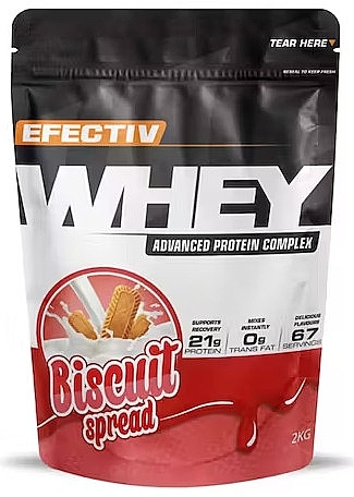 Сывороточный протеин "Бисквит" - Efectiv Nutrition Whey Protein Biscuit Spread — фото N1