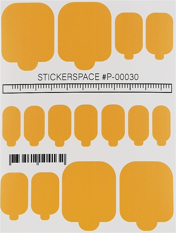 Дизайнерские наклейки для педикюра "Wraps P-00030" - StickersSpace — фото N1