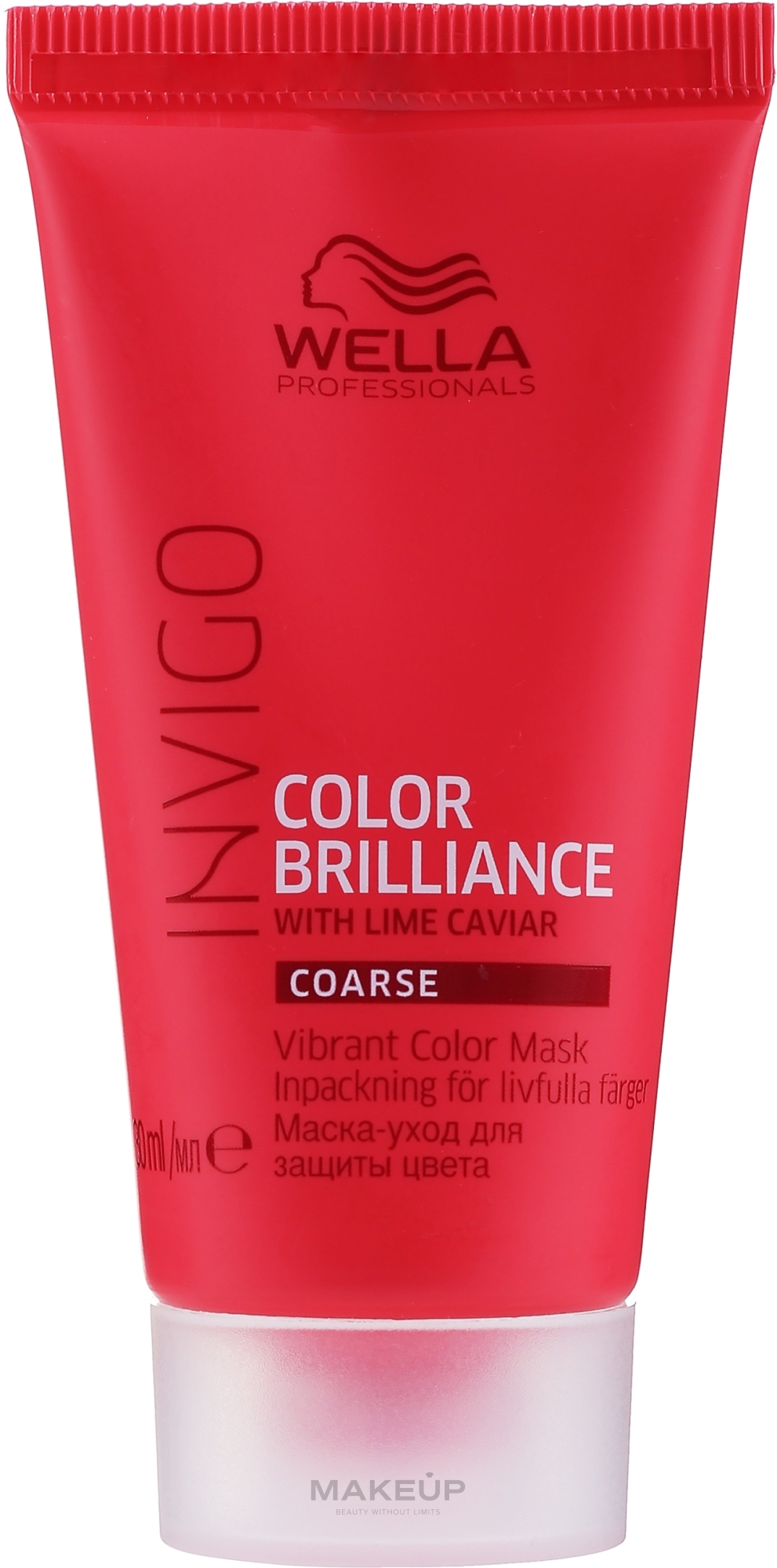 Маска-уход для защиты цвета жестких окрашенных волос - Wella Professionals Invigo Color Brilliance — фото 30ml
