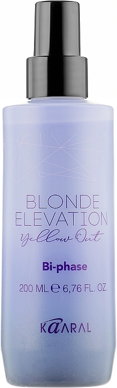 Двухфазный несмываемый спрей для осветленных волос - Kaaral Blonde Elevation Yellow Out Bi-phase