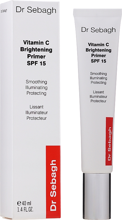 Крем-праймер с витамином С для сияния и защиты кожи SPF 15 - Dr Sebagh Vitamin C Brightening Primer SPF 15 — фото N2