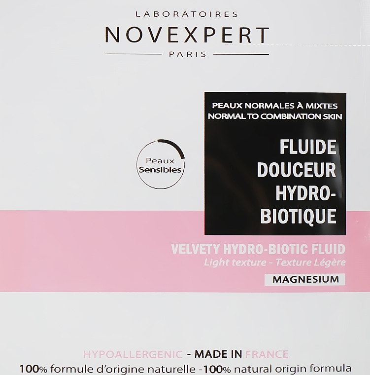 Флюид бархатный гидро-биотический для лица - Novexpert Magnesium Velvety Hydro-biotic Fluid (пробник)