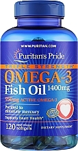 Омега-3, у гелевих капсулах - Puritan's Pride Triple Strength Omega-3 Fish Oil 1400mg — фото N2